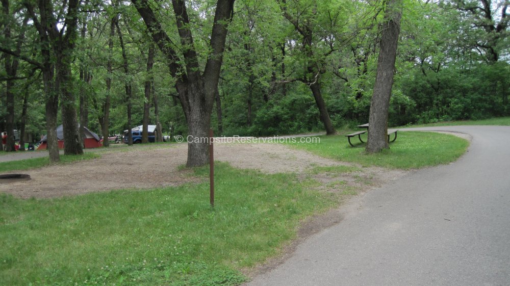 Photo of Campsite 67 in Lakeview Campground at Sibley State Park